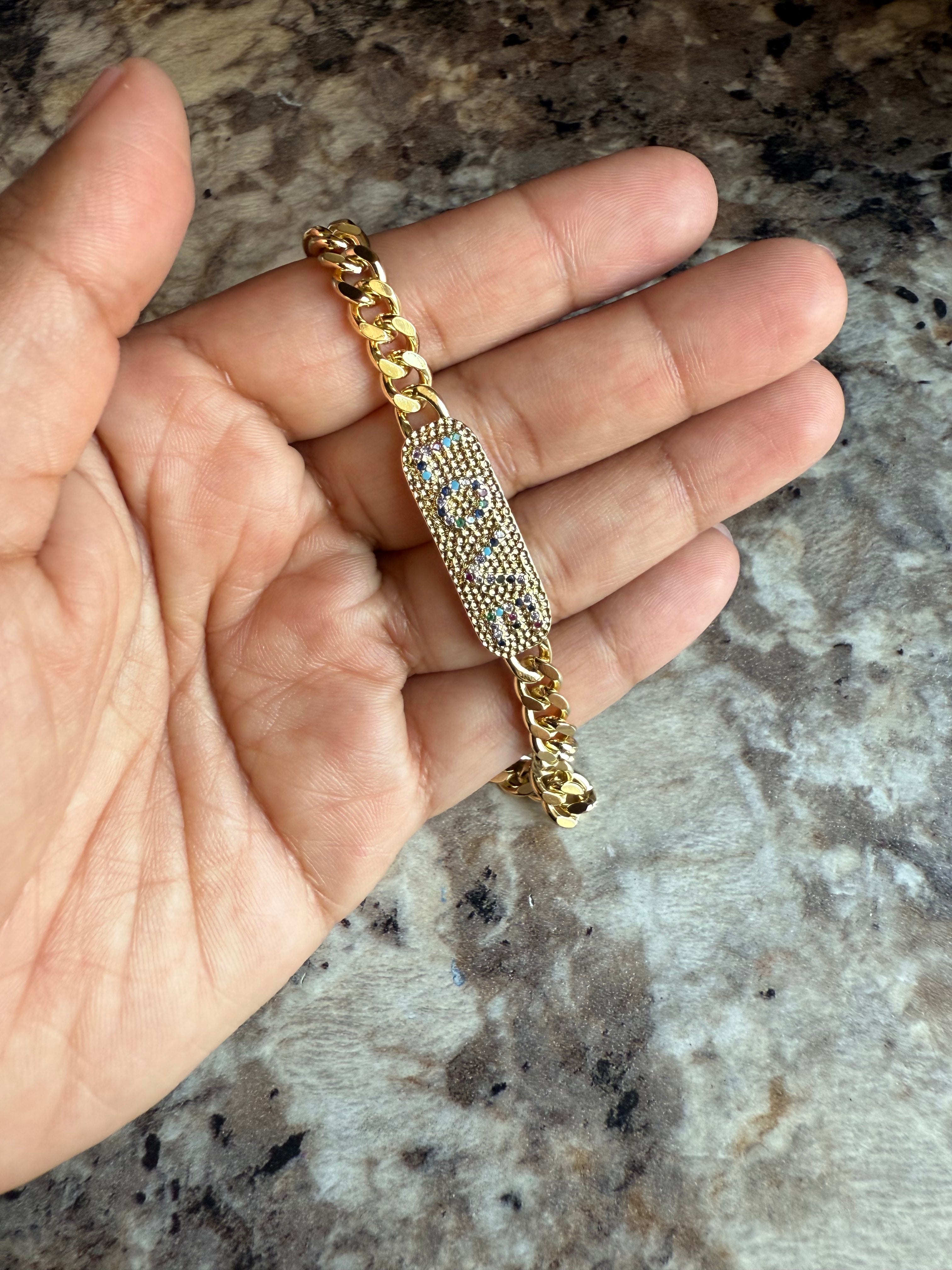 Pulsera con placa