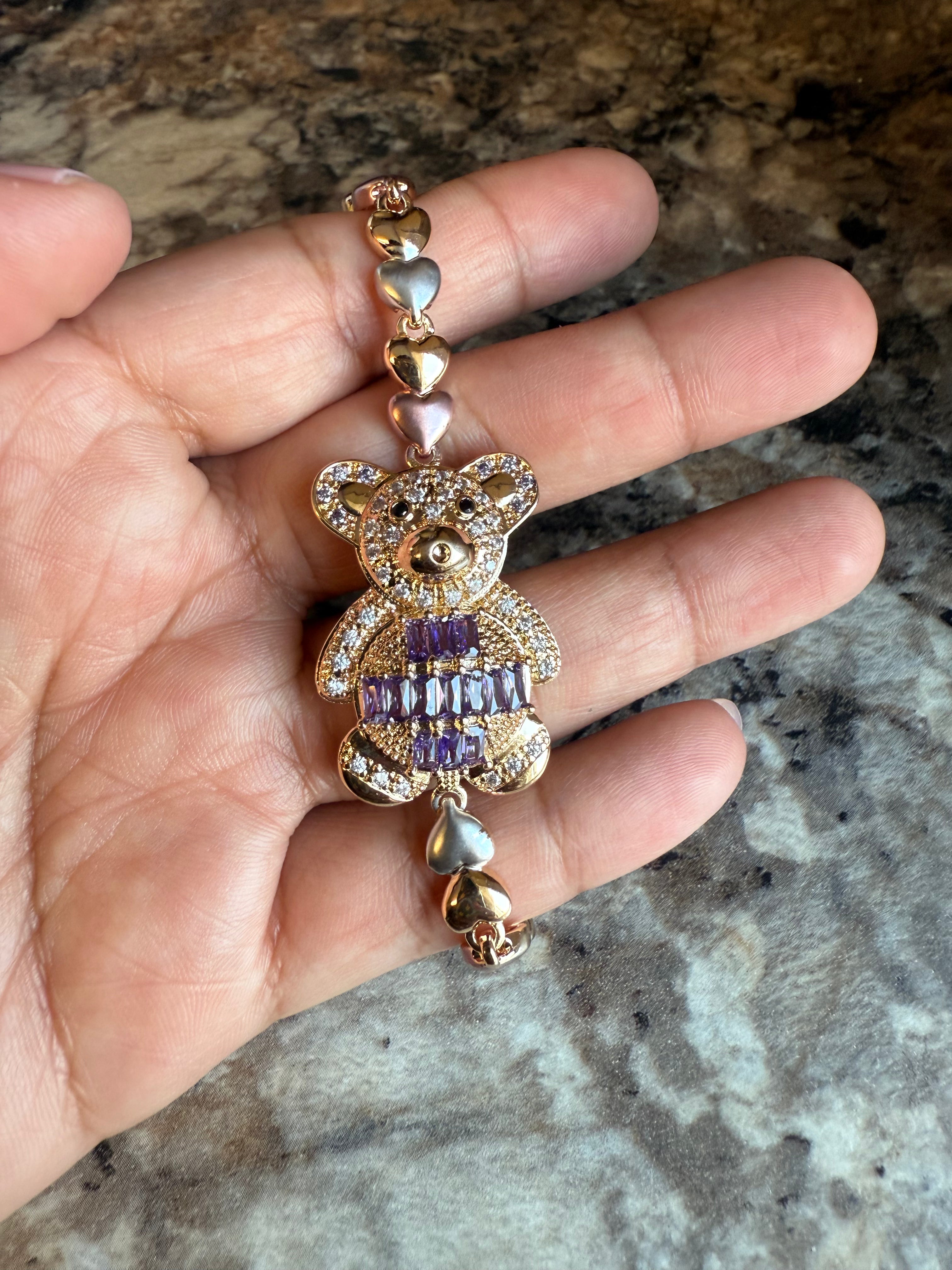 Pulsera de oso en tres colores